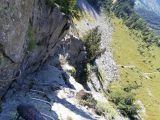 Via ferrata des Evettes: Plenty of bars to help you on your way up...